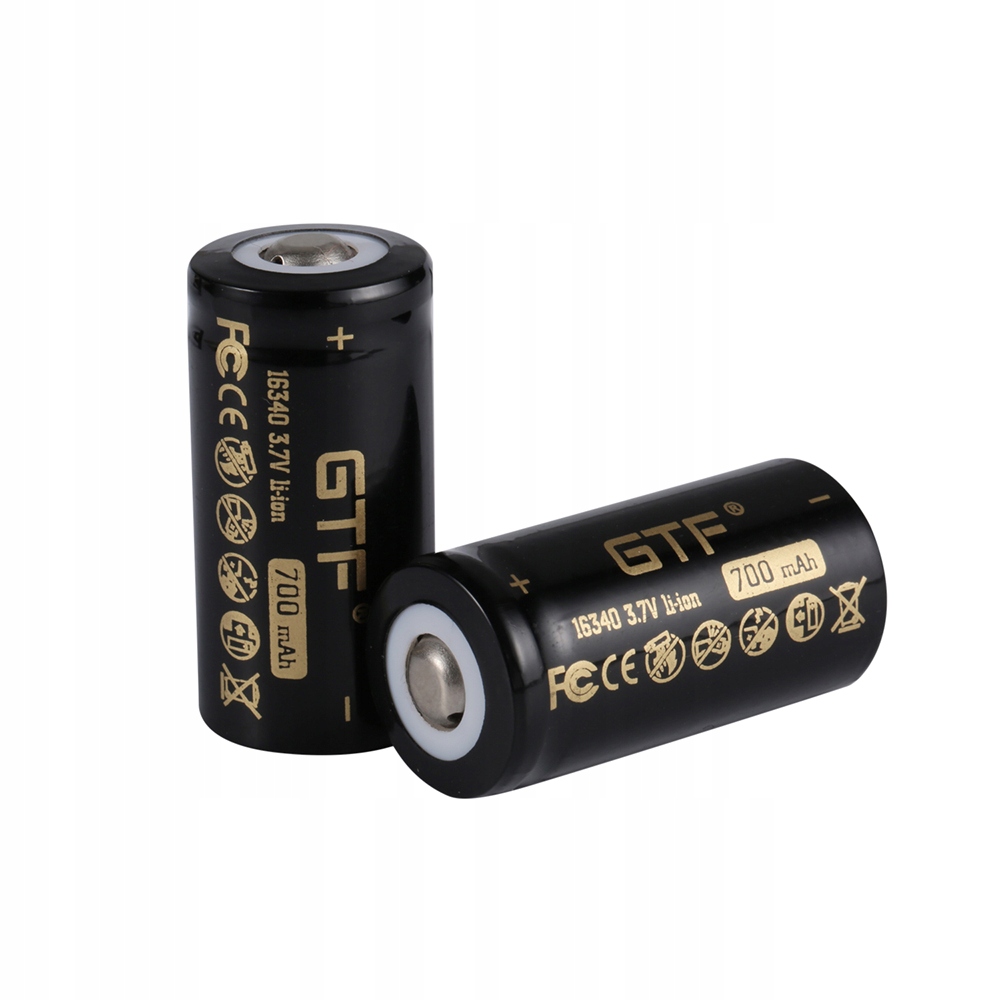 AKUMULATOR GTF CR123A 16340 700mAh 3,7V li-ion OGNIWO