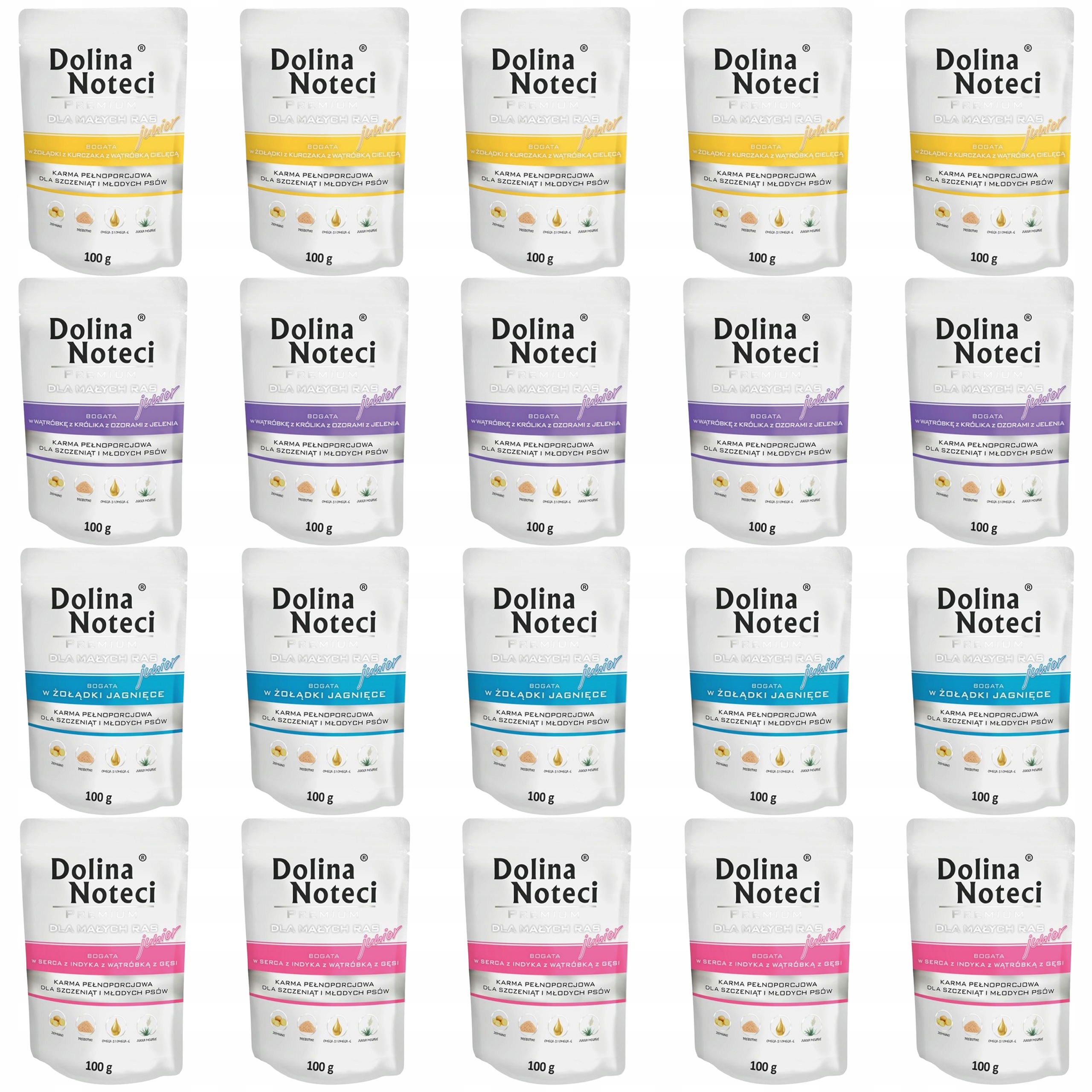 Levně Dolina Noteci Premium Junior Krmivo mokré pro psa Mix Chutí 20 x 100 g