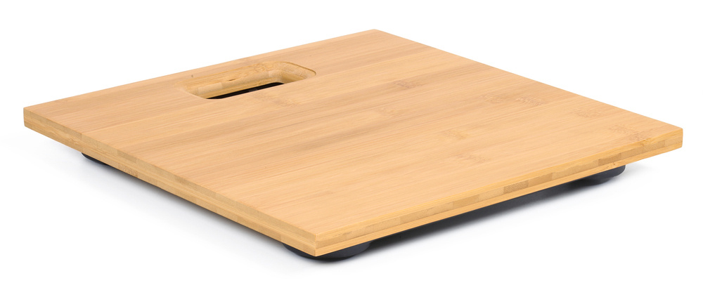 WAGA ŁAZIENKOWA NATURALNY BAMBUS LED TERMOMETR EAN (GTIN) 5903726627719