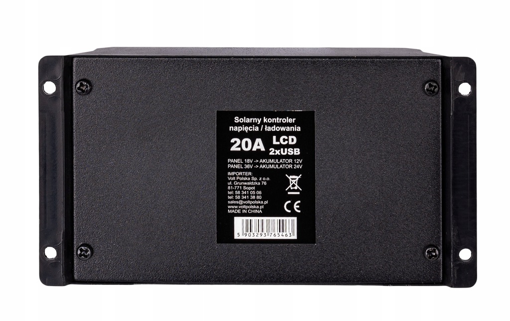 PANEL FOTOWOLTAICZNY 140W 18V regulator 20A Moc 140 W