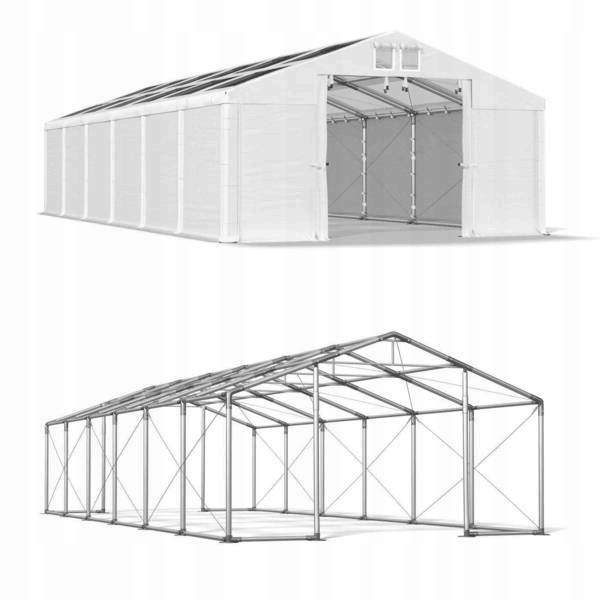 Namiot imprezowy o wymiarach 6 x 12 metrów z wodoodpornym poszyciem