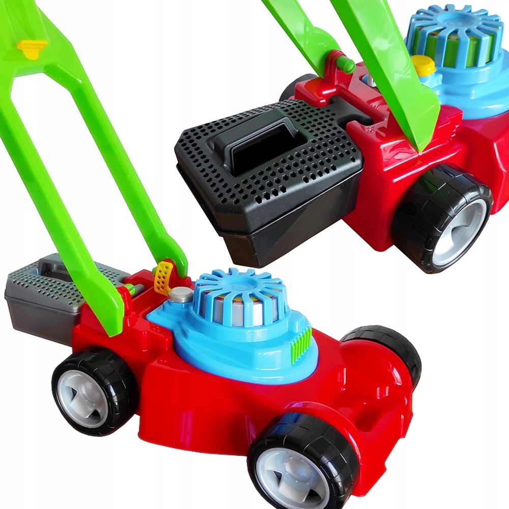 DUŻA KOSIARKA Z KOSZEM + WÓZEK TACZKA + FOREMKI Bohater brak