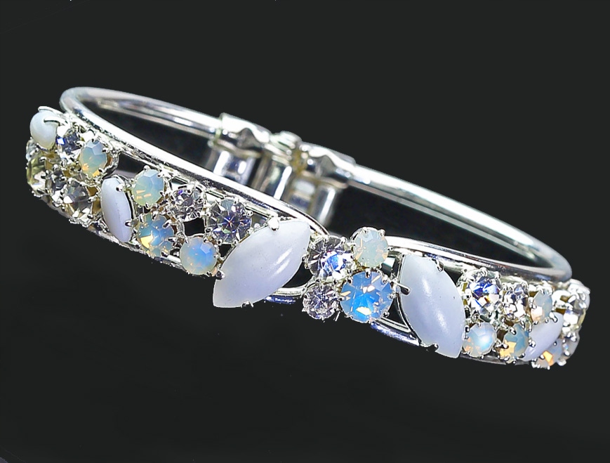 Křišťálový Náramek S Velkými Kameny Trendy Elegantní Vintage