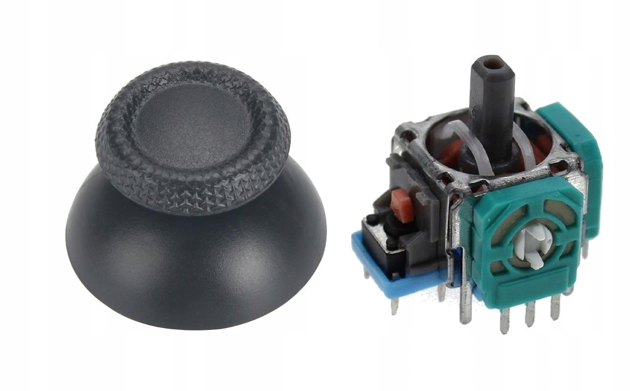 ZESTAW ANALOG DRĄŻEK JOYSTICK + GRZYBEK GAŁKA DO PADA PLAYSTATION 4 PS4