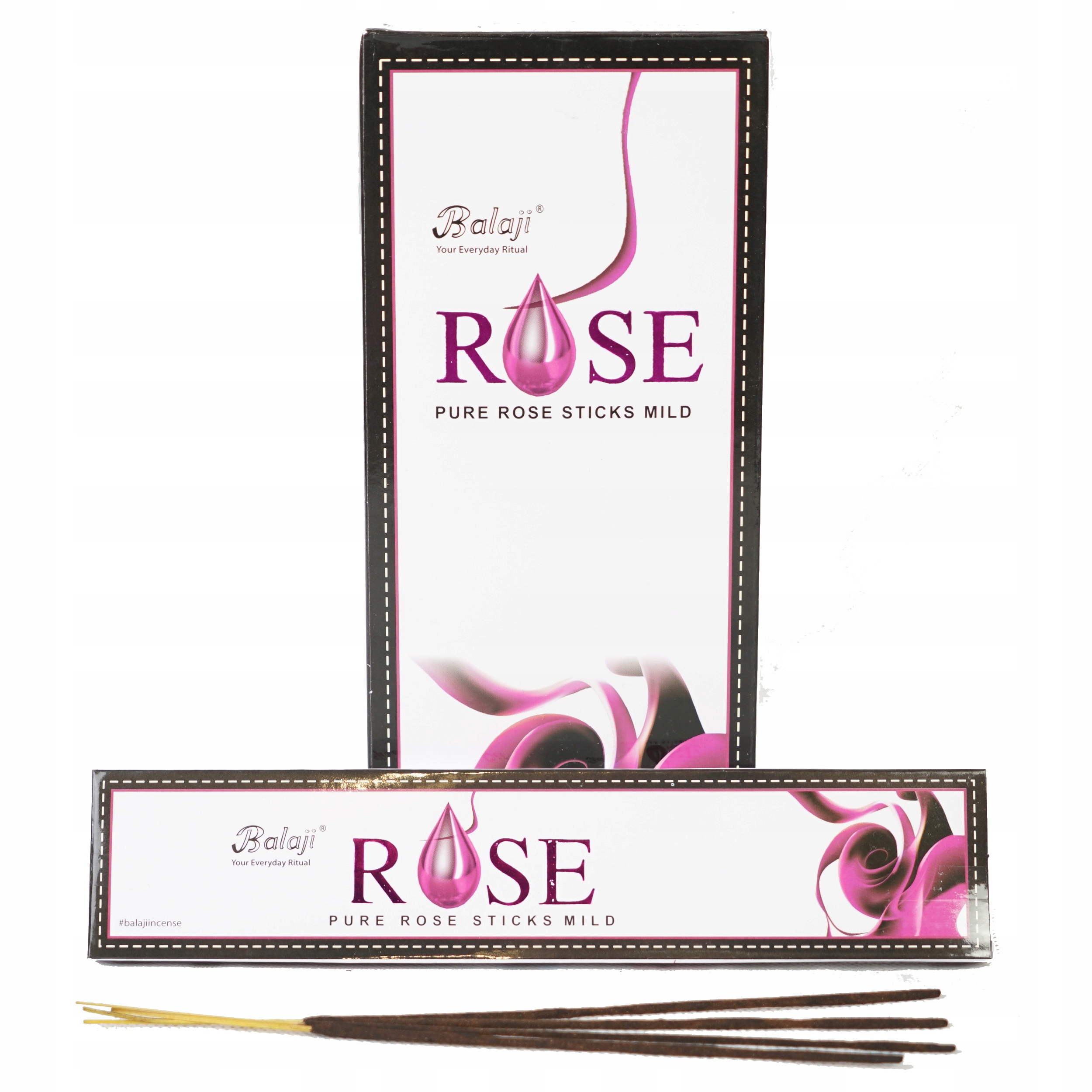 

Indyjskie kadzidła kadzidełka Balaji Rose Różane