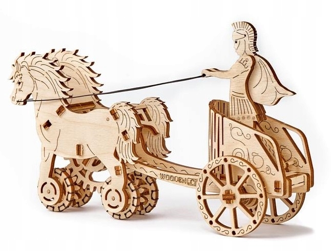 

Drewniany rydwan do składania model 3D puzzle