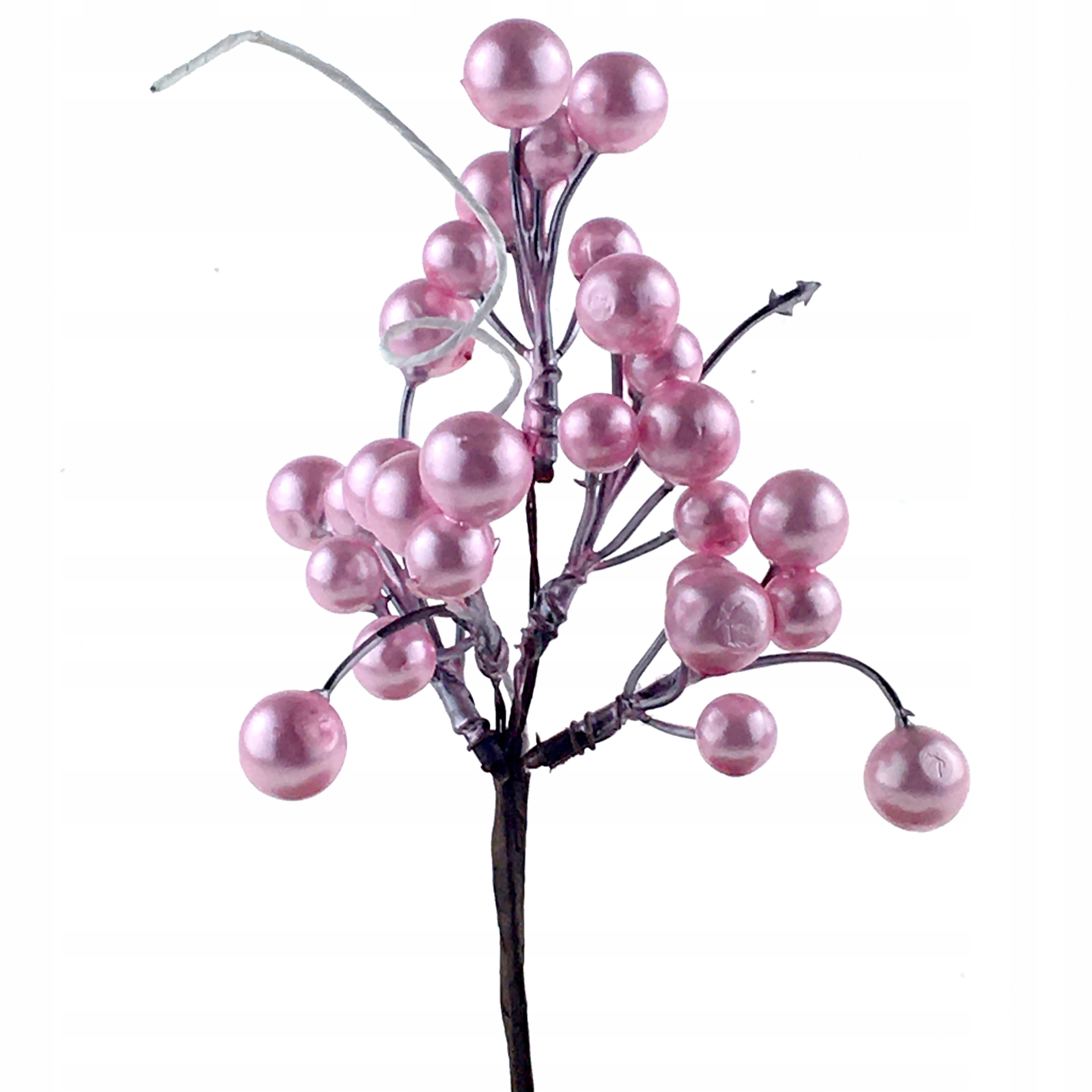 BOMBKI CHOINKOWE GAŁĄZKA KULKI RÓŻOWE PERŁOWE PIK DO STROIKA NA CHOINKĘ Kod producenta 01882