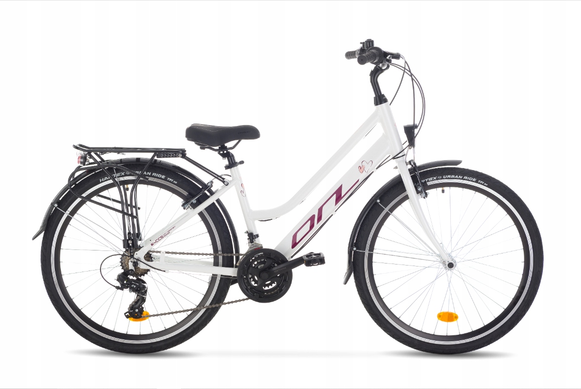 Rower Onilus 26" Classic 15" Biały-róż Serca 2026