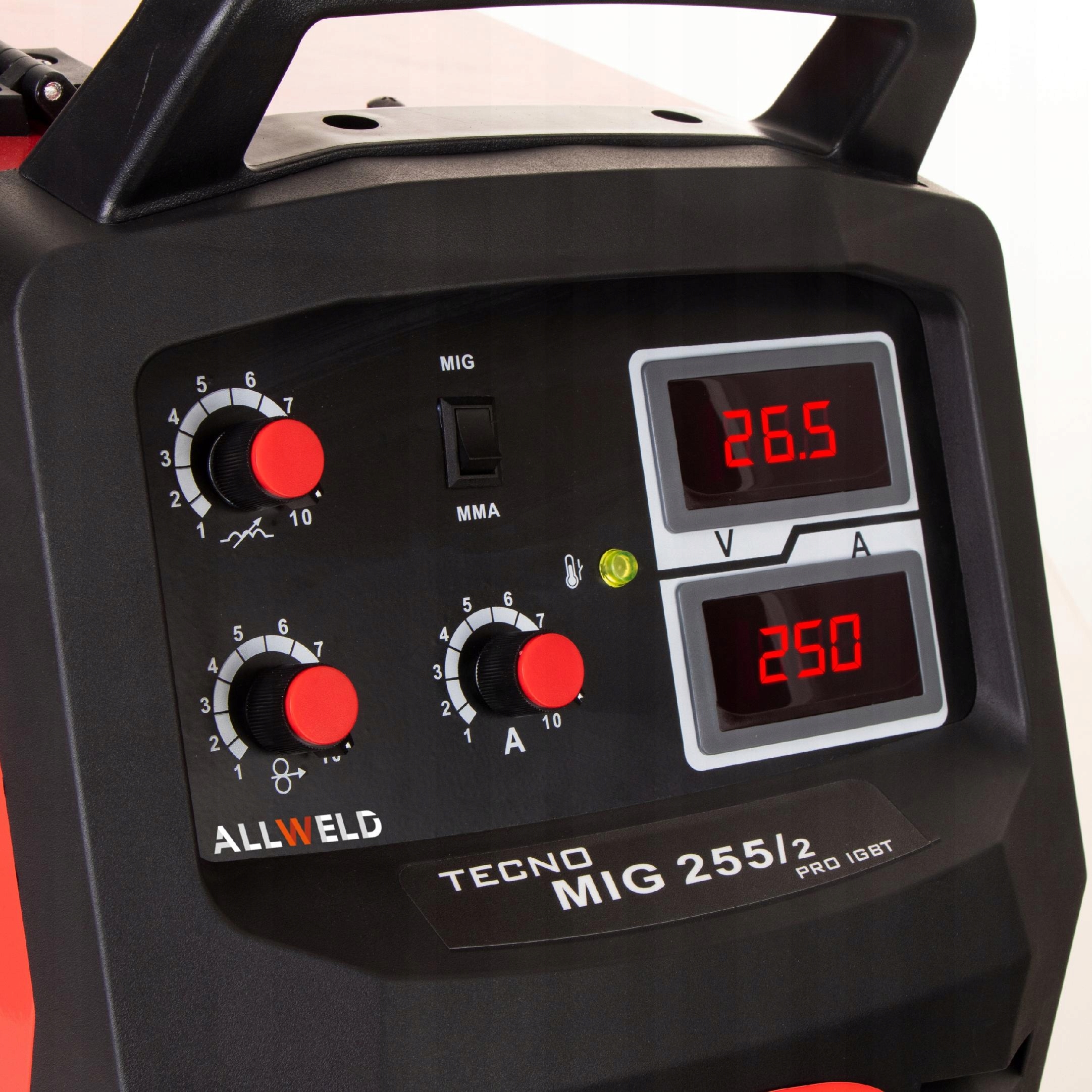 SPAWARKA INWERTEROWA IDEAL MIG 255 MMA 230V 400V 250A IGBT ALUMINIUM 4X4 Stan opakowania oryginalne