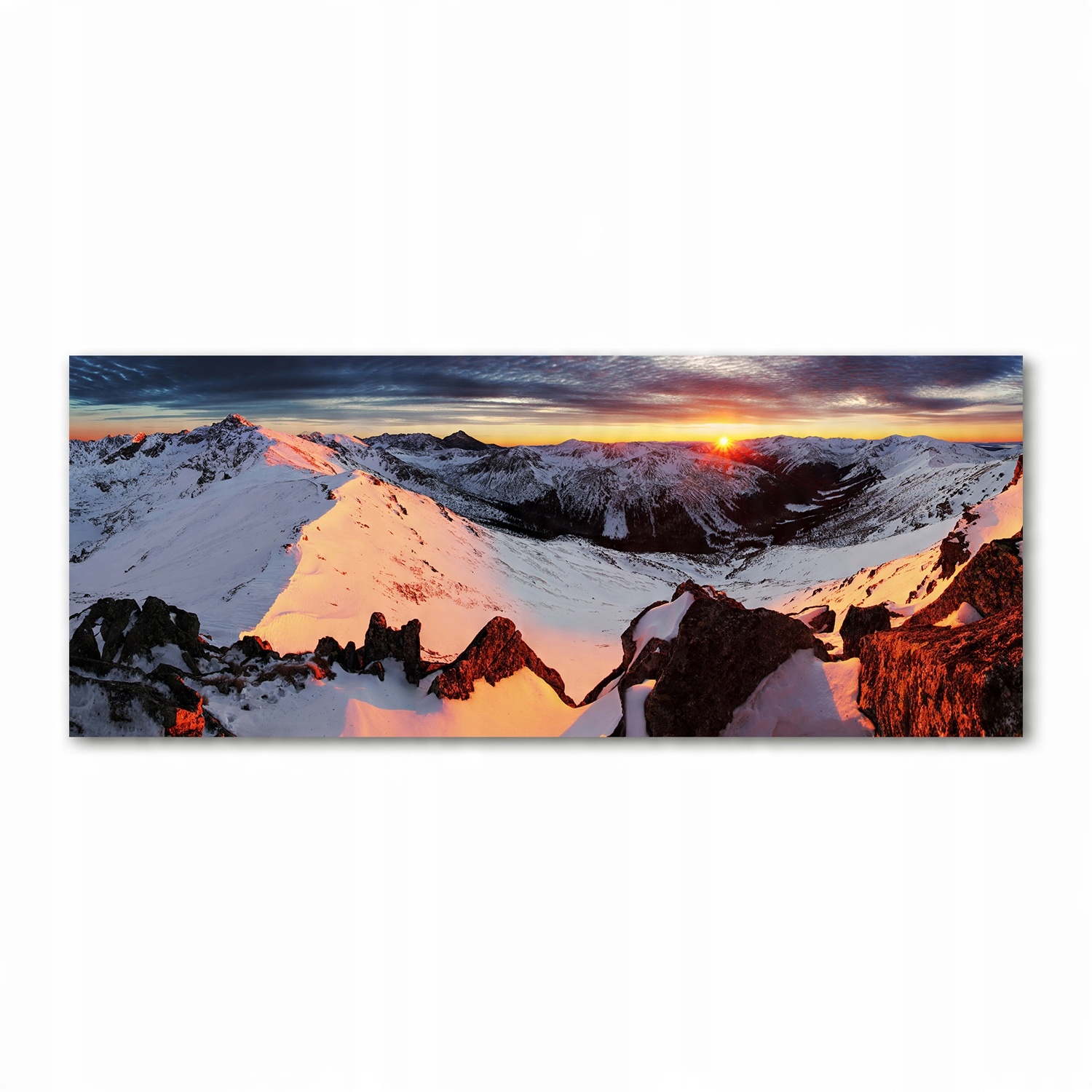 

Foto obraz na szkle akrylowym Góry zimą 125x50 cm