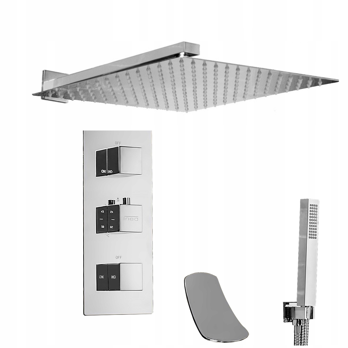 Podomietkový sprchový set s dažďovou sprchou 30 cm