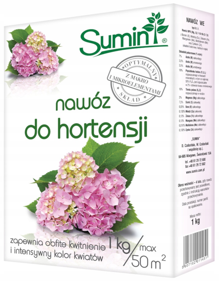 

Sumin Nawóz do hortensji wieloskładnikowy 1 kg