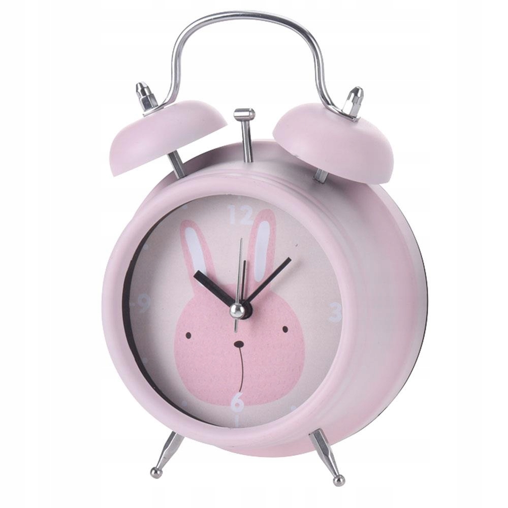 

Budzik różowy Królik zegar stojący dla dziecka