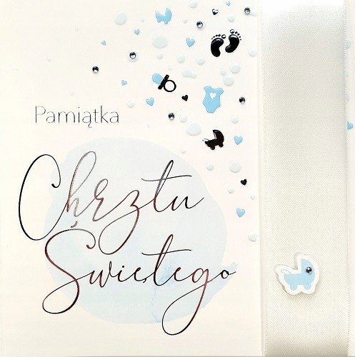 

Pamiątka Chrztu dla Chłopca Kartka Premium LUX58