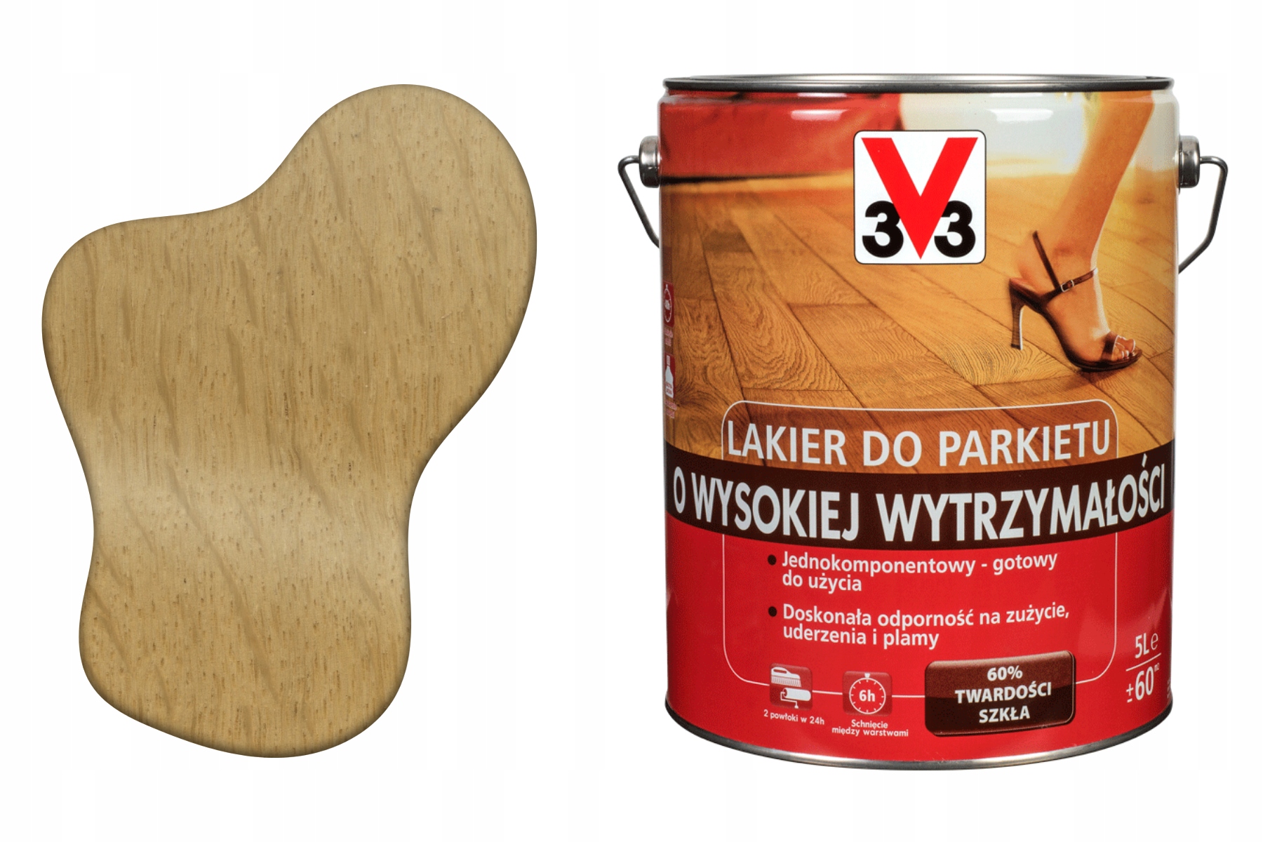 3V3 Rozpúšťadlový na drevo tvrdý odolný 2500MLvysoká odolnosť