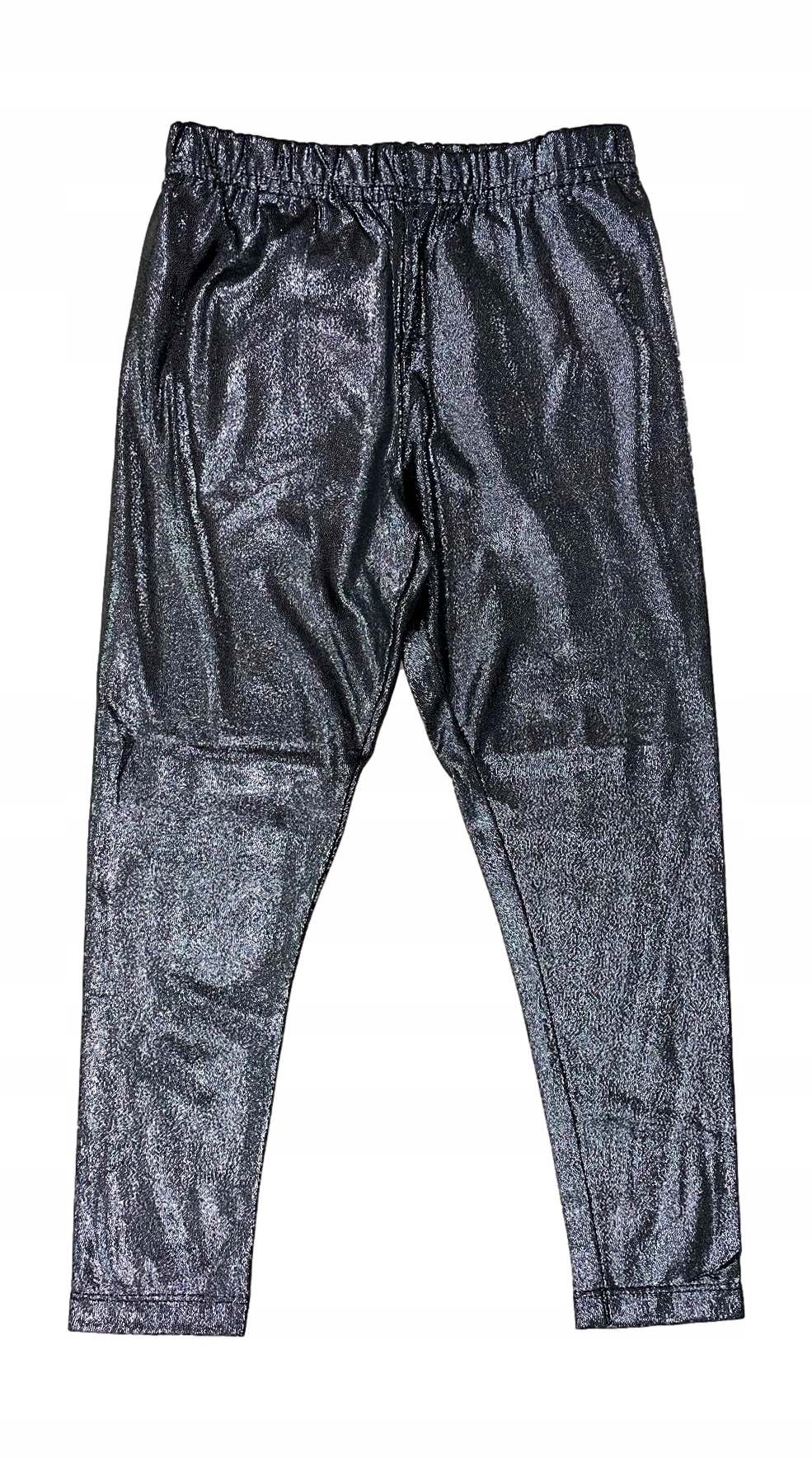 365 KIDS błyszczące leginsy legginsy CZARNE *128 Wiek dziecka 7 lat +