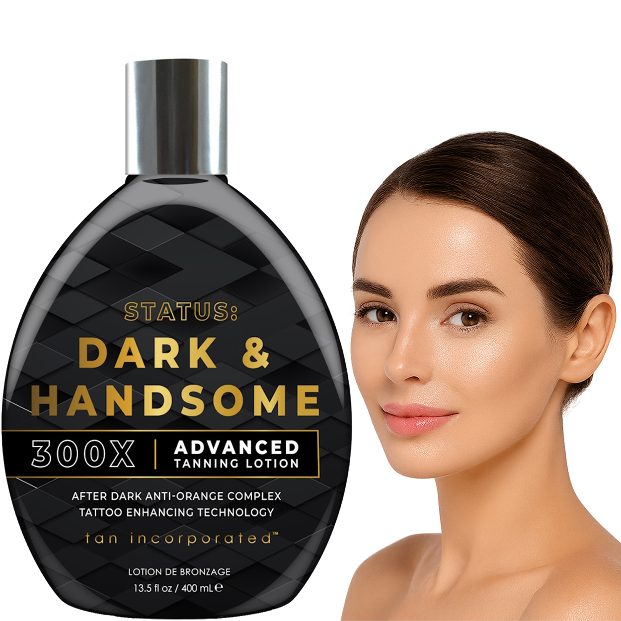 Opalovací balzám pro ženy Tan Incorporated Dark Handsome 300 x 400 ml