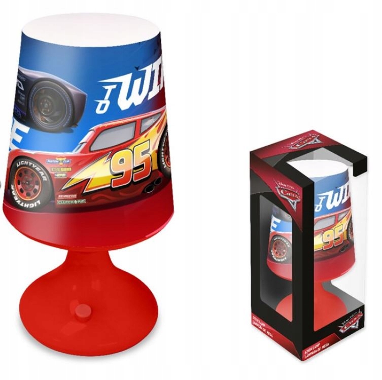 

Cars Lampka nocna na biurko Zygzak Mcqueen