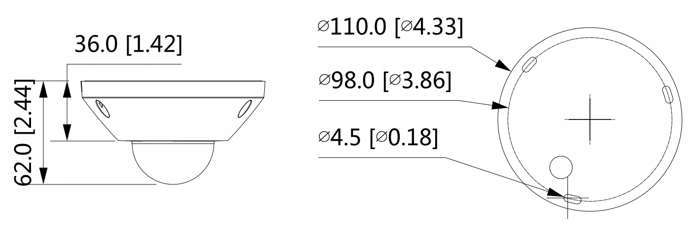 Kamera IP Fisheye 5Mpx IPC-EB5541-AS 1.4mm Dahua Obudowa inna