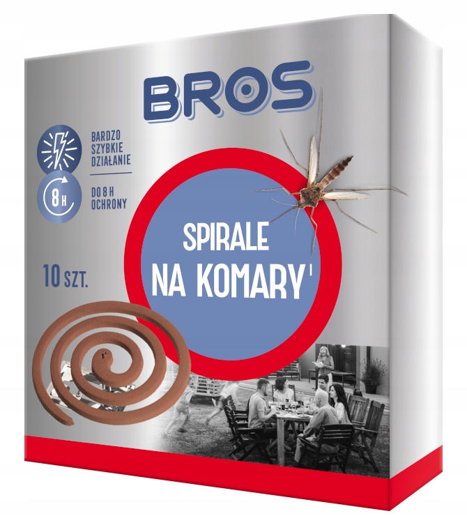 

Spirale przeciw komarom Bros 10sztuk