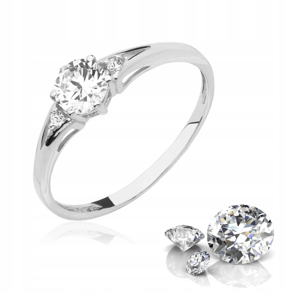 Prstýnek 925 S Bílým Kamenem, Velikost 10 Dárek