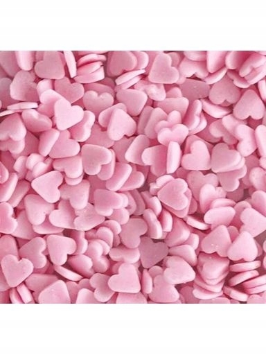Levně udanewypieki Cukrový Posyp Srdce Srdíčka růžové mini 20 g