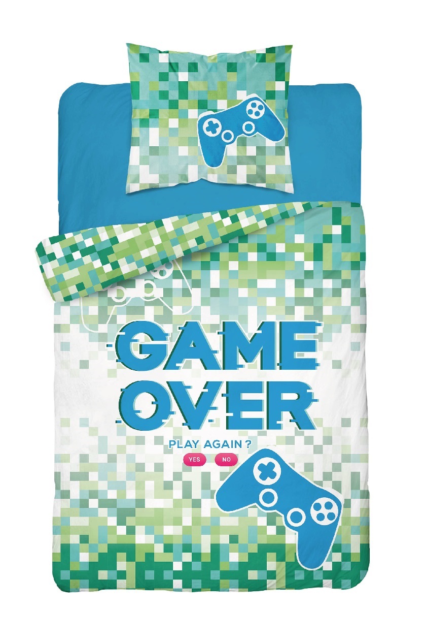 

pościel młodzieżowa 140x200 Gamer pad Gra świecąca