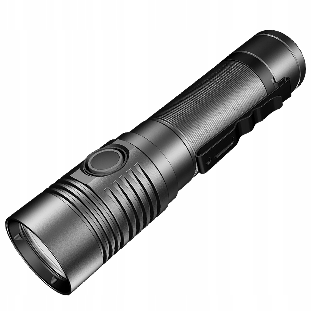 Premium! Bardzo Mocna Latarka Led Kompaktowa Z10 1400lm Usb-c 4800 mAh