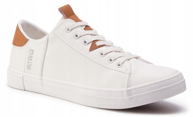

Trampki Męskie Big Star Białe Eko GG174025 R44