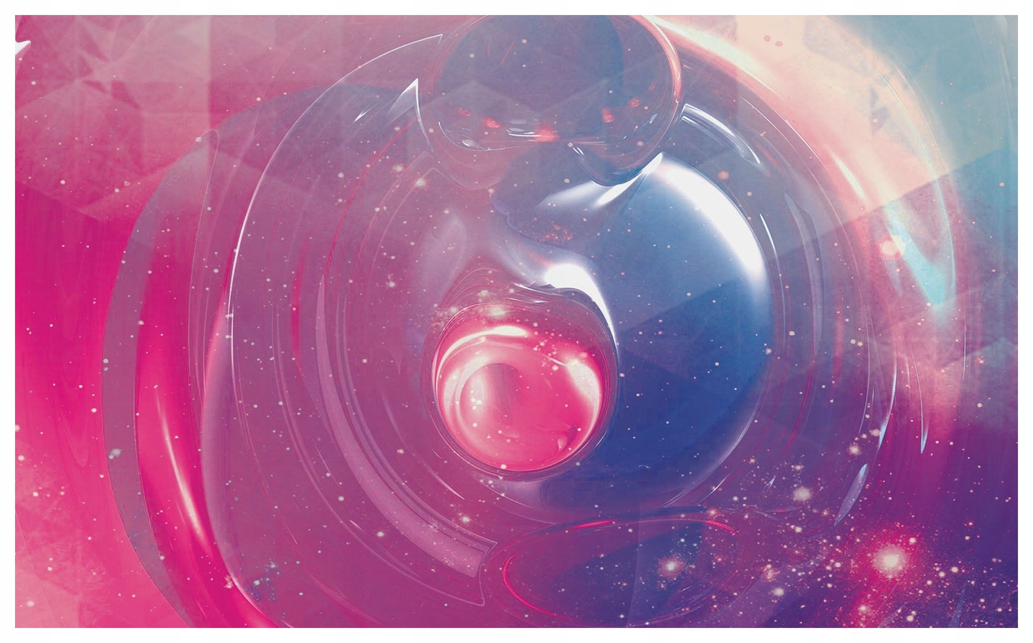 Fototapeta Vesmírná abstrakce Růžovo-modrá perspektiva 254x184 lepidlo