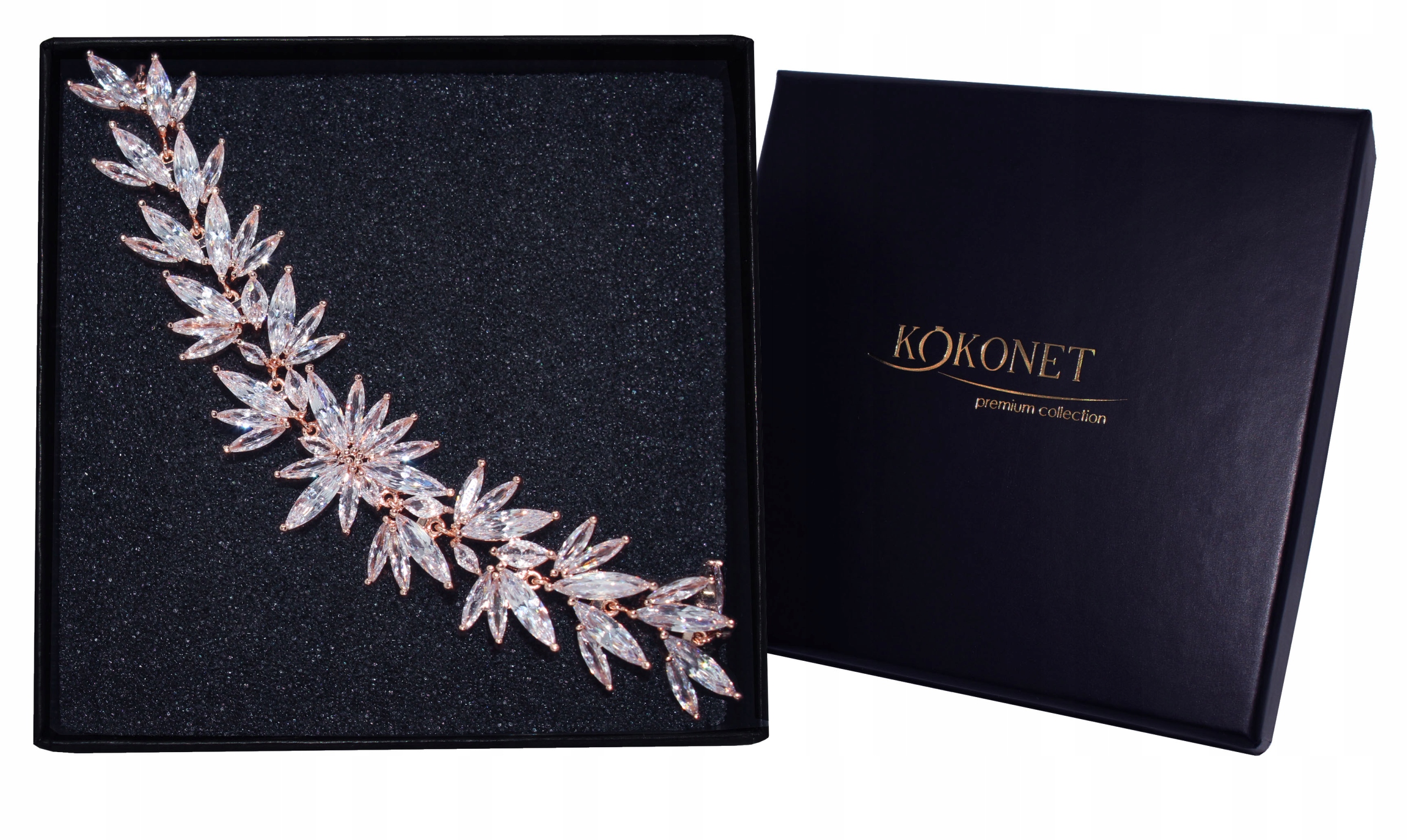 Náramek Rose Gold s lístky na svatba je úžasný Wow