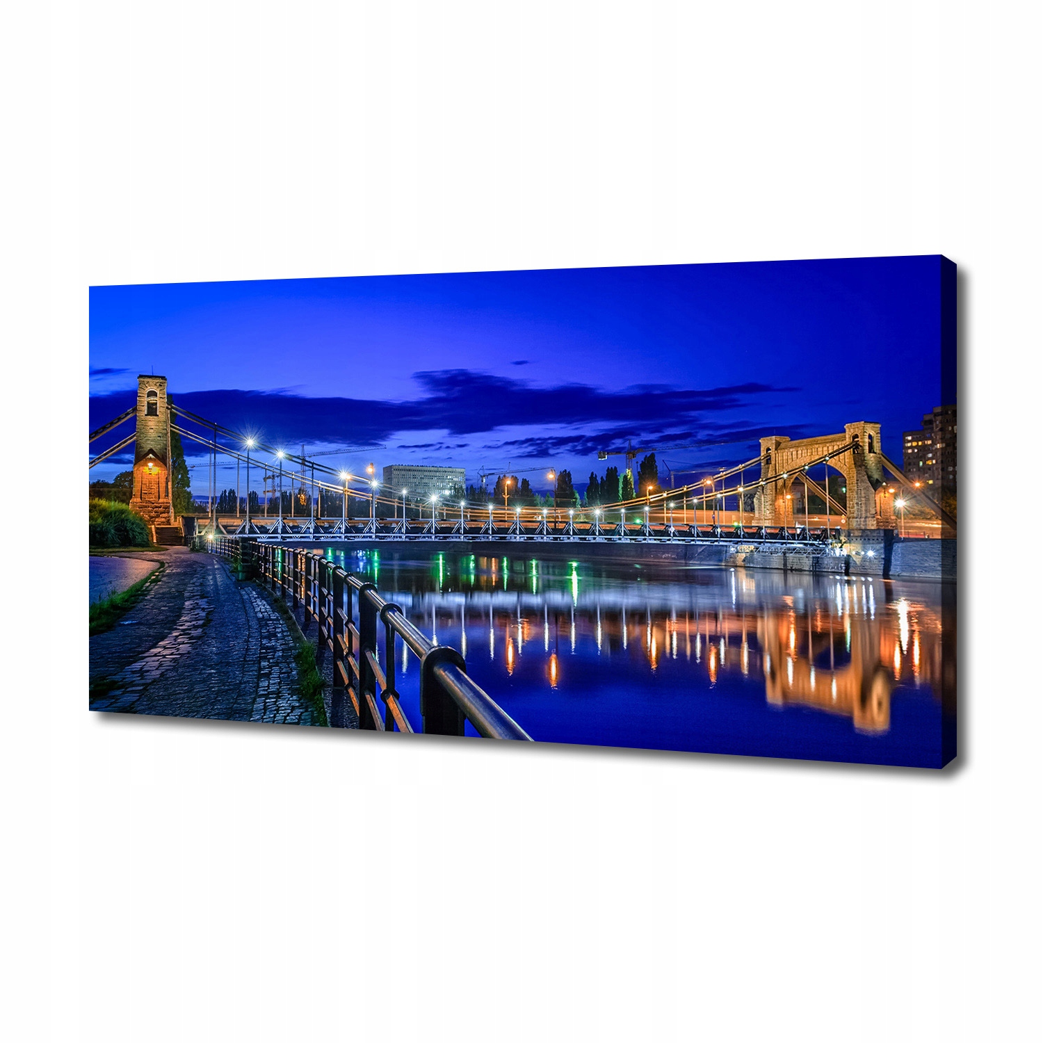 

Foto obraz duży na płótnie Wrocław nocą 140x70 cm