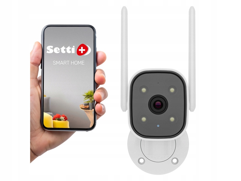 Kamera Setti+ SC940 4MP 2K Zewnętrzna Wewnętrzna, Wi-Fi biała