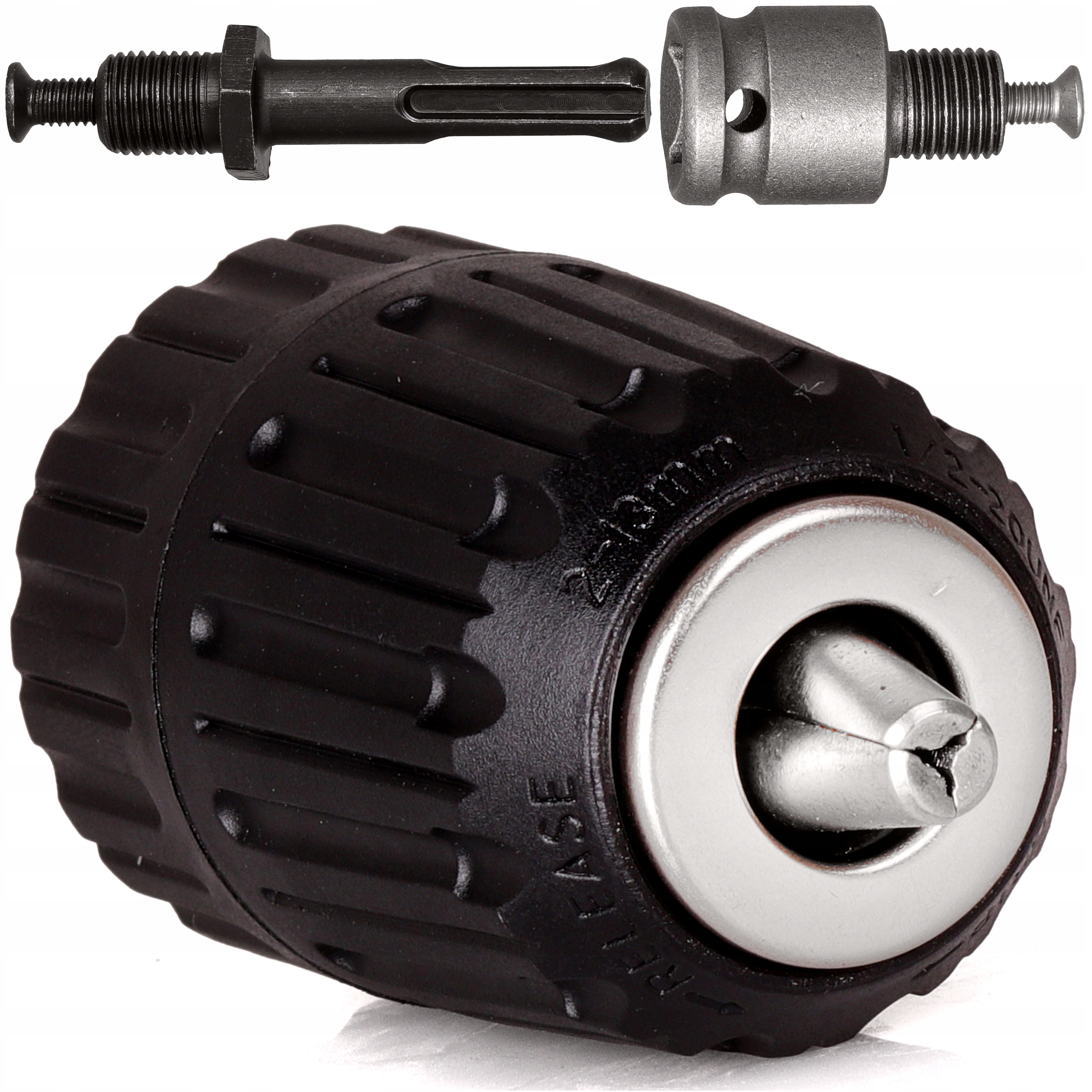 UCHWYT DO WIERTARKI WIERTARSKI GŁÓWKA FUTERKO 2-13mm gwint 1/2 + 2 adaptery