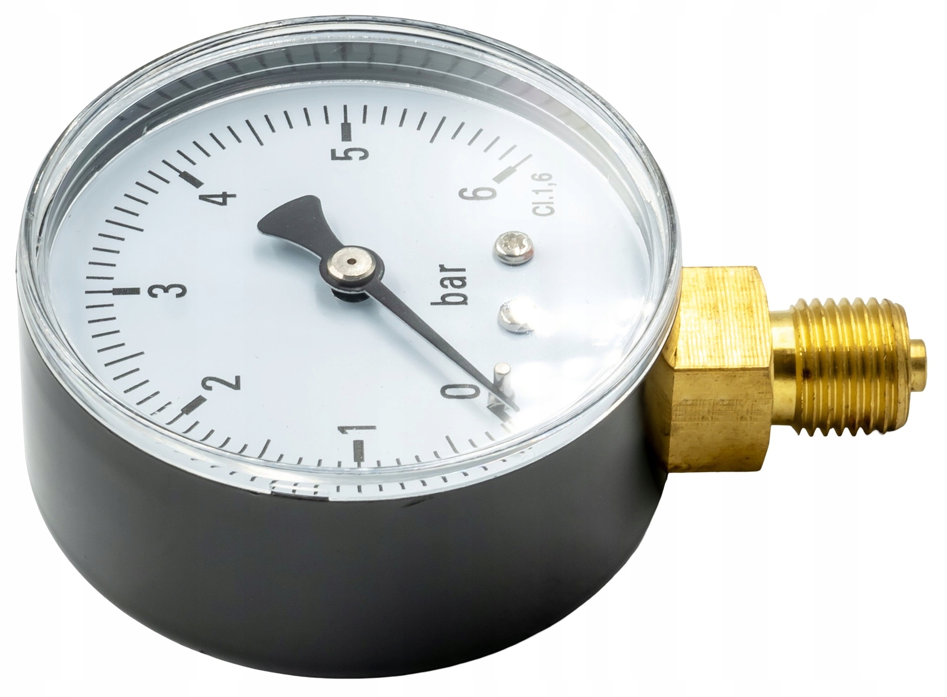 MANOMETR RADIALNY DOLNY 1/4" 63mm 0-4 bar PIONOWY TARCZOWY CIŚNIENIOMIERZ Kod producenta MANOMETR DOLNY 0 - 4 bar