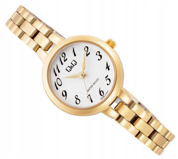Čitelné Klasické Dámské Hodinky Q55B-004P Zlato Čitelné Na Náramku