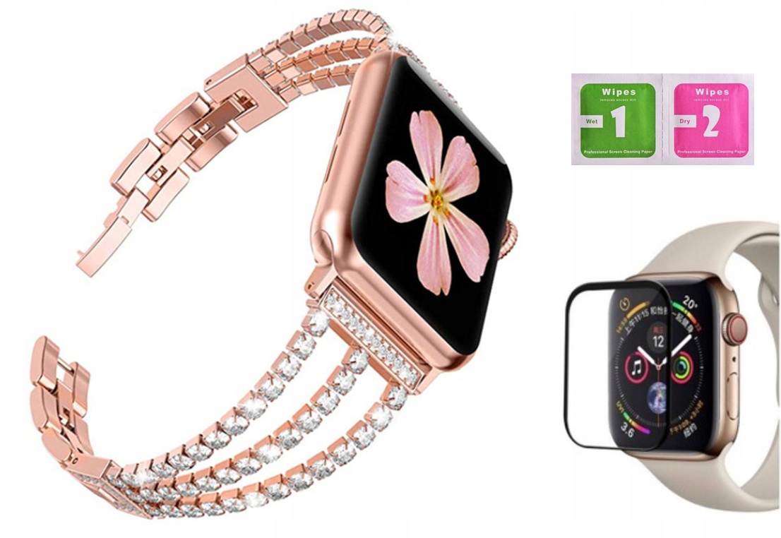 Bransoletka Pasek Apple Watch 38/40/41/SE Szkło