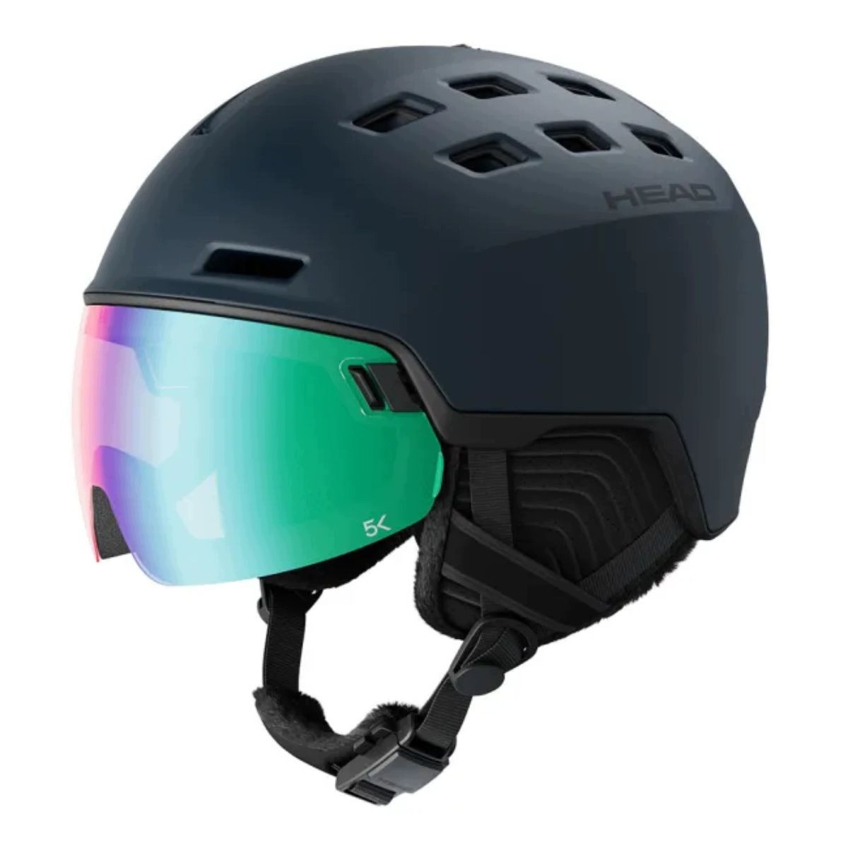 Kask z przyłbicą szybą Head Radar 5K Deep Blue 2027 60-63 cm