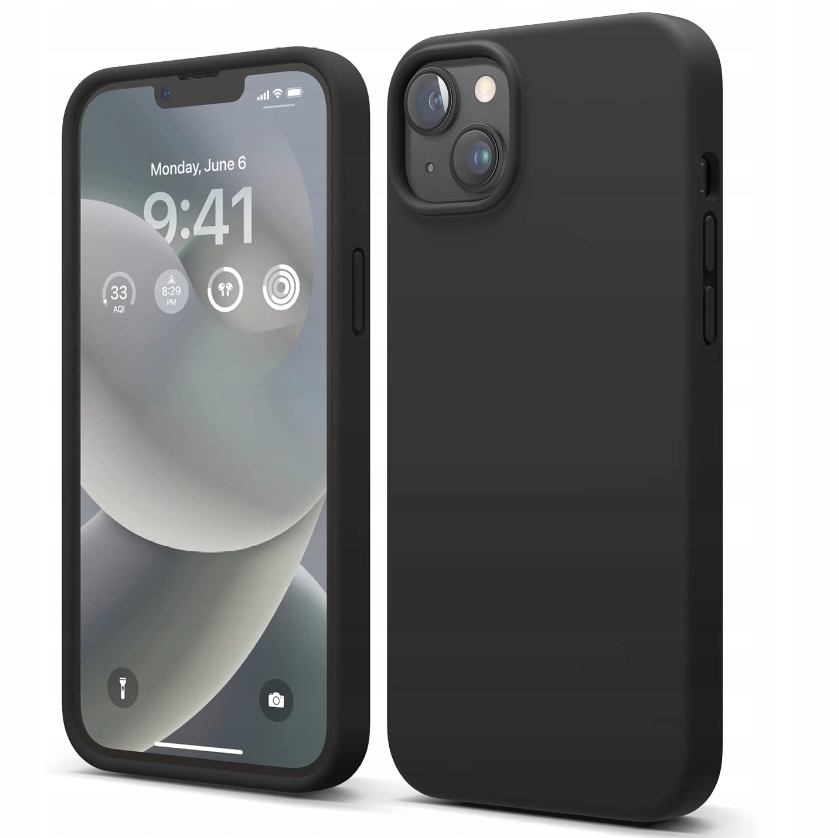 ETUI ELAGO DO APPLE IPHONE 14 WYŚCIÓŁKA W MIKROFIBRY CZARNE