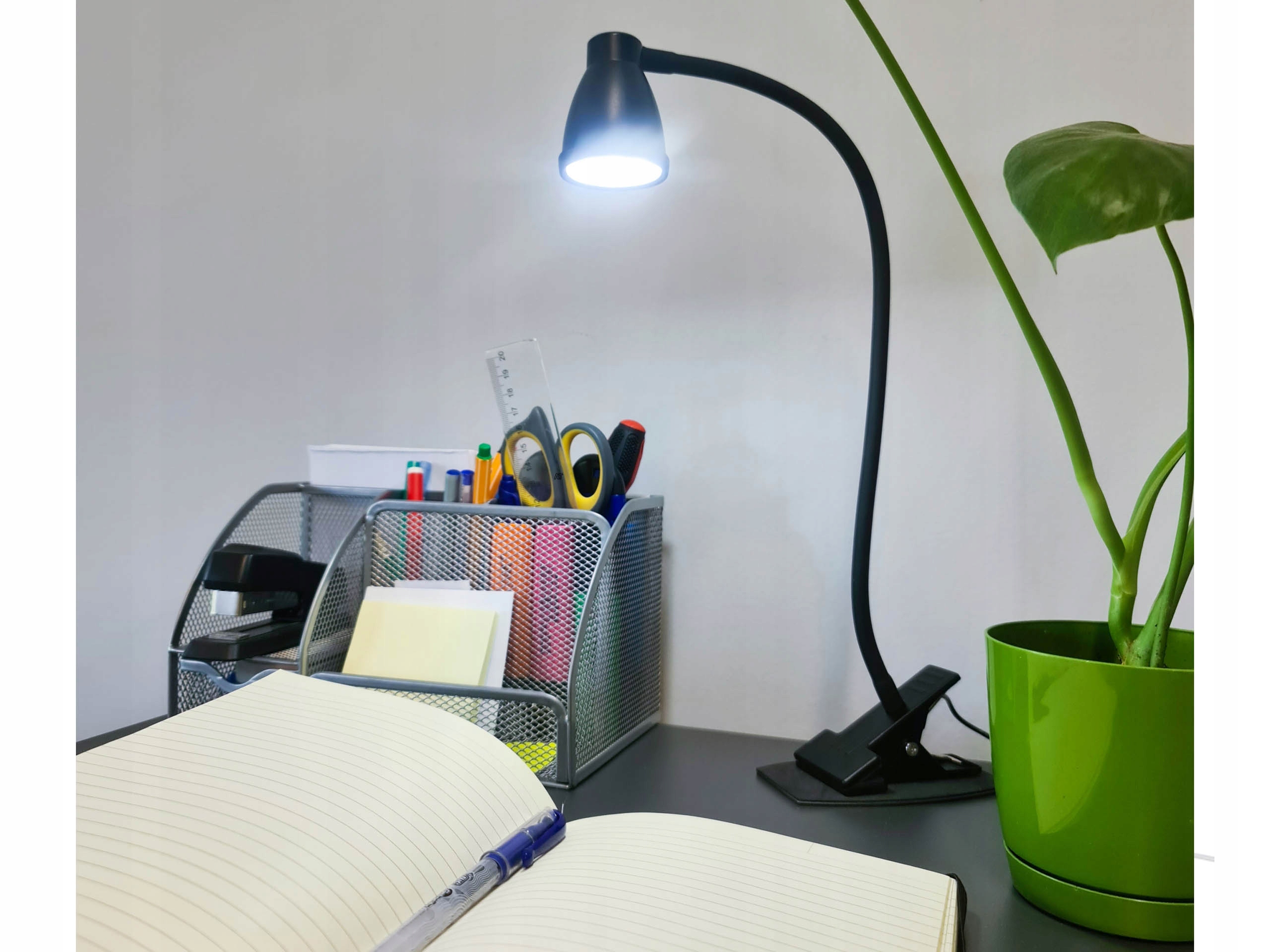 LAMPKA BIURKOWA SZKOLNA NA BIURKO USB KLIPS 24 LED EAN (GTIN) 5904463314269