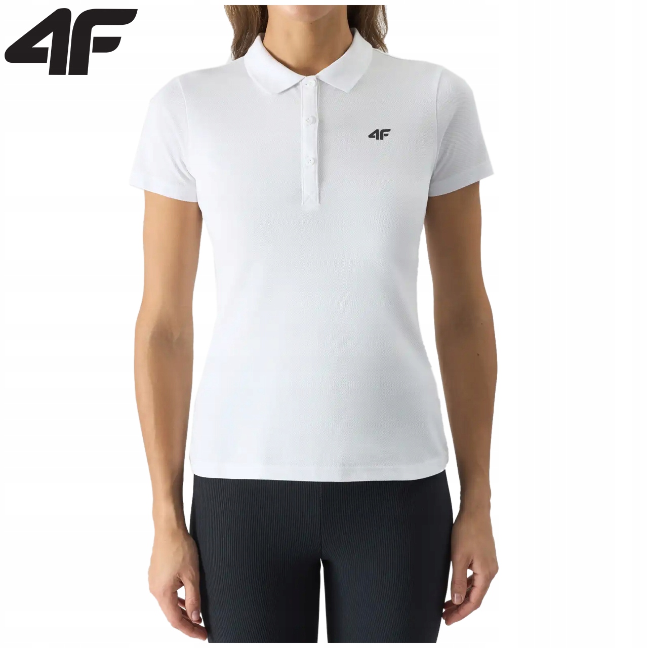 KOSZULKA POLO DAMSKA 4F F132 BAWEŁNIANA POLÓWKA T-SHIRT LIMITOWANA XXL Model 4FWSS24TPTSF132