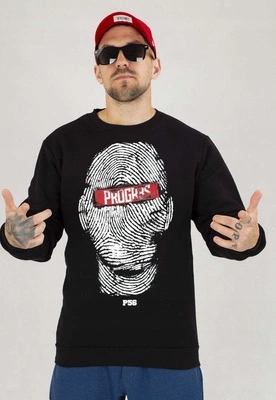 Mikina Dudek P56 Bez Kapuce Imprinnt Progres černá