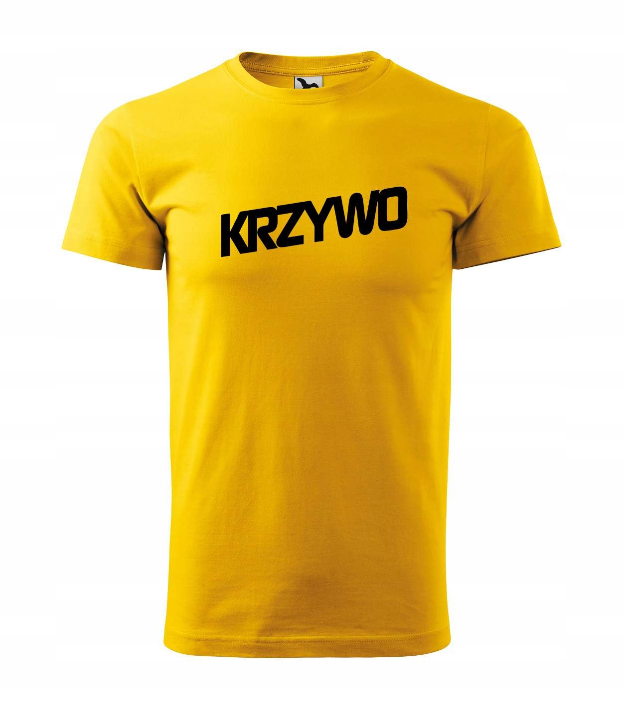 

Koszulka T-shirt śmieszny napis krzywo męska