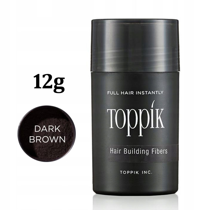 Originální kosmetika Toppik 12 g Tmavě Hnědá