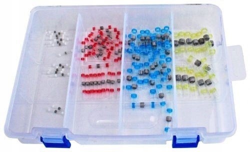 ZŁĄCZE KOSZULKI TERMOKURCZLIWE Z CYNĄ 90 ZACISKI