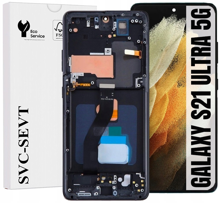 Displej Pro Samsung Galaxy S21 Ultra 5G G998 Originál Oem Obrazovka Rámeček