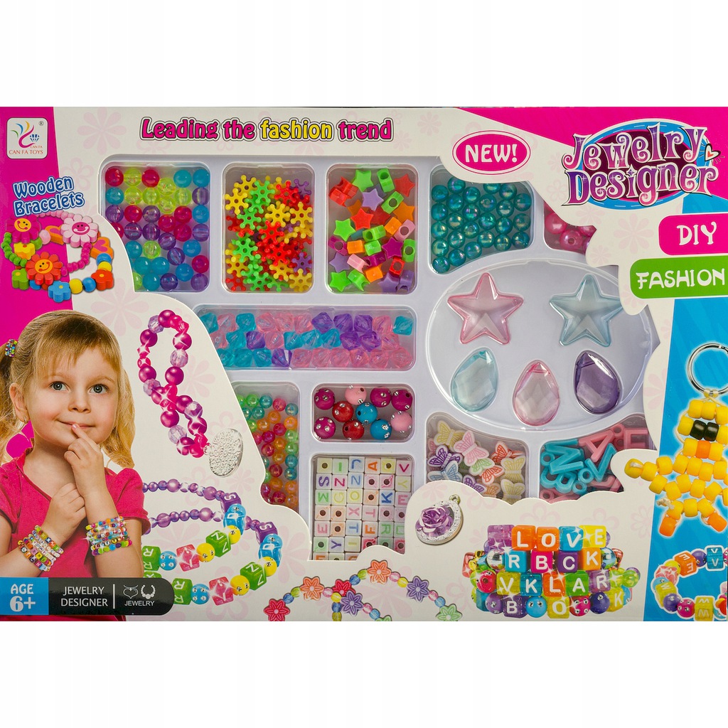 

Koraliki W Pudełku Zestaw Bransoletek Biżuteria