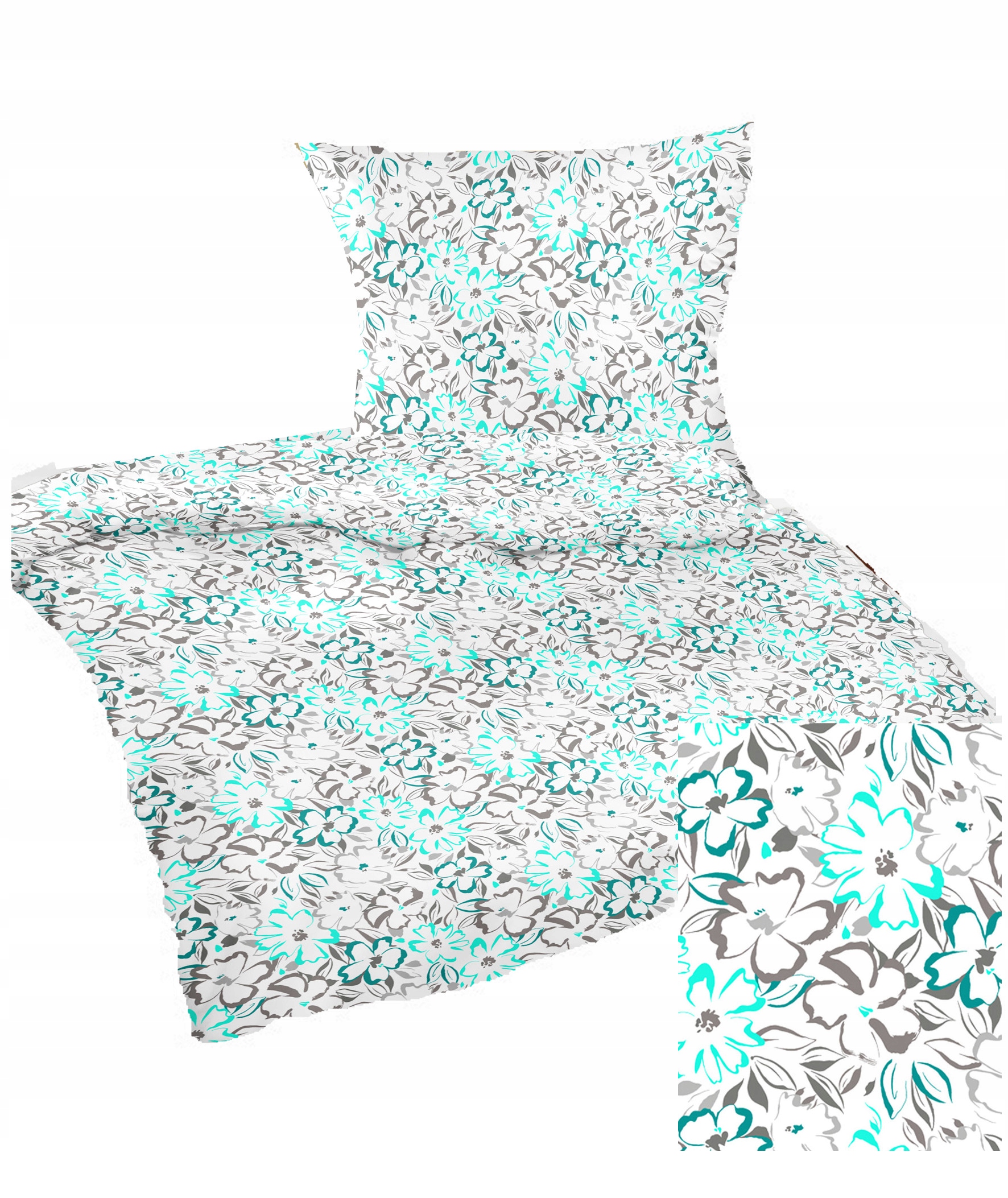 Pościel bawełniana 100x140 40x60 do łóżeczka dziecięcego kwiatuszki 012mie