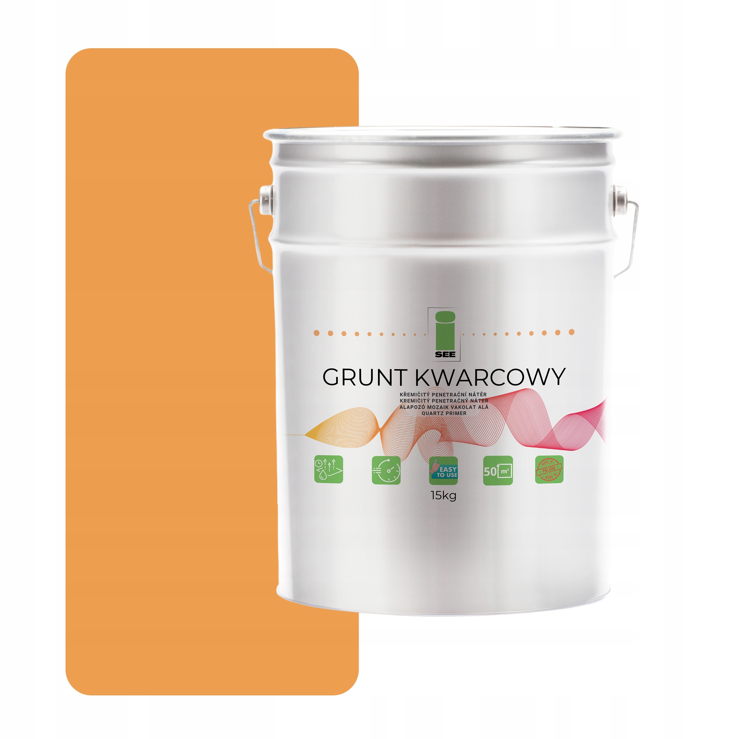 Křemenná Půda Pod Silikonovou Omítku 15 kg Žlutá Šafránová F766