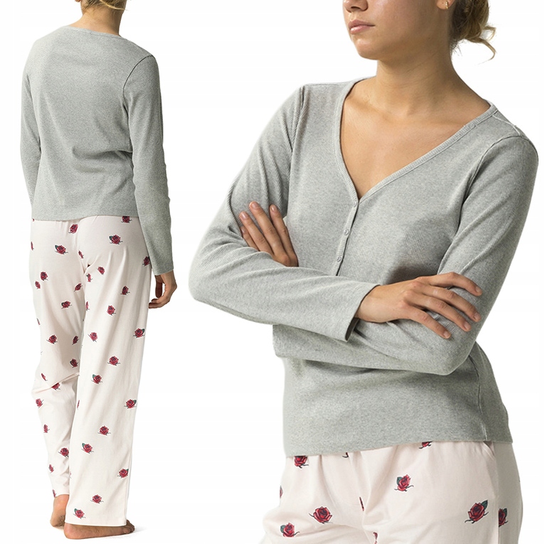 Atlantic NLP-482 dámské pyžamo 100% Bavlna s dlouhým rukávem XXL